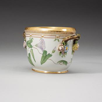 Royal Copenhagen, A Royal Copenhagen 'Flora Danica' wine cooler, Denmark, 20th Century.