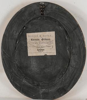 TAVLA MED RELIEF, alabaster, 1800-talets andra hälft.