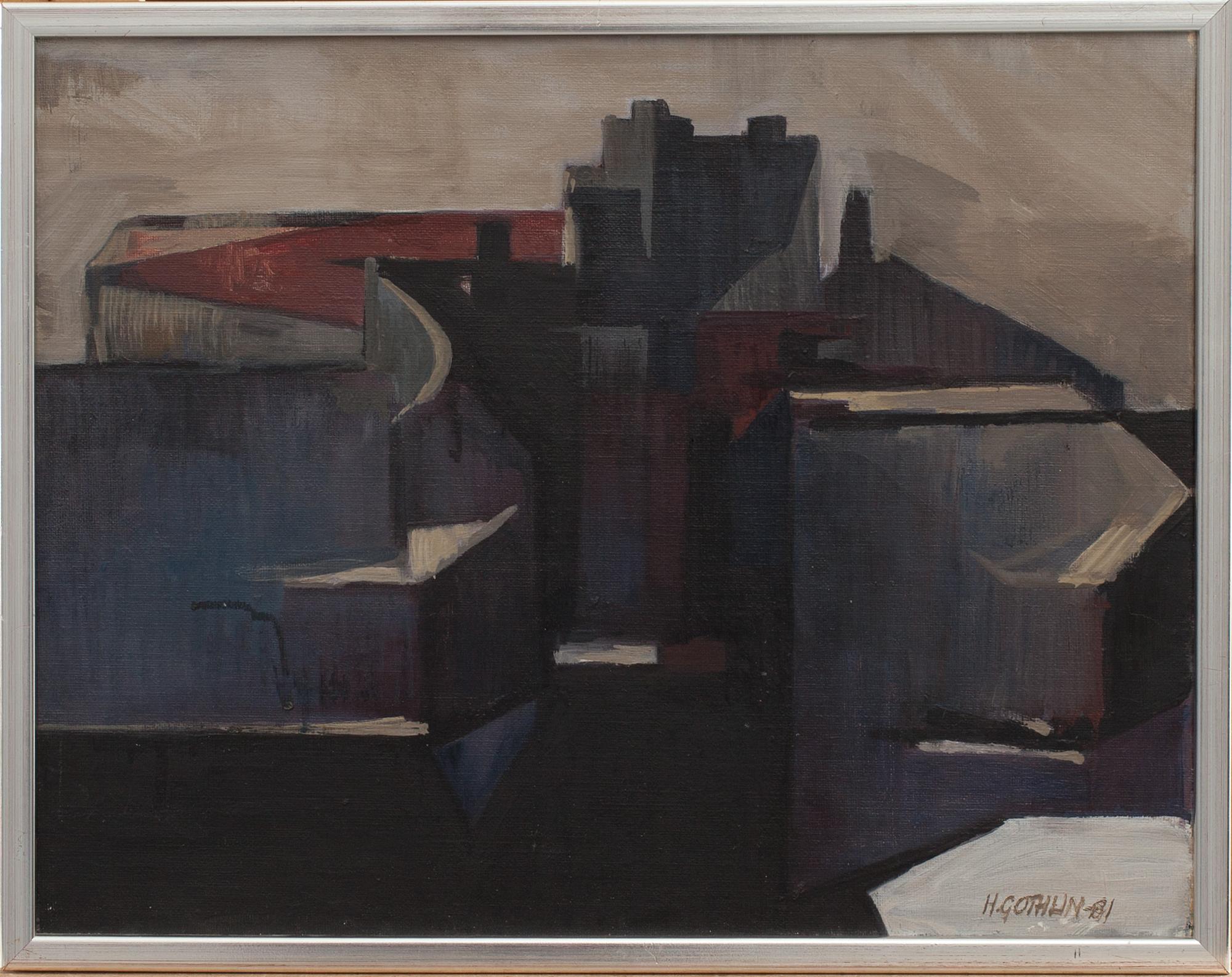 HANS GOTHLIN, oljemålning, signerad och daterad -81.