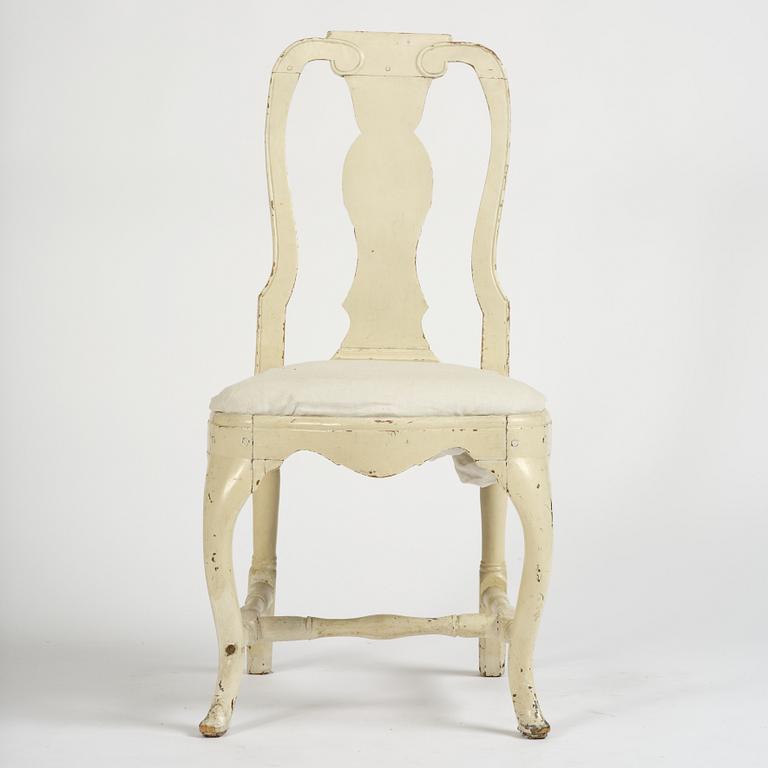 A Swedish late baroque / early rococo chair, mid 18th century.