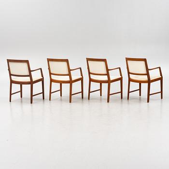 Bertil Fridhagen, four teak armchairs, Bodafors, Sweden, 1960's/70's.