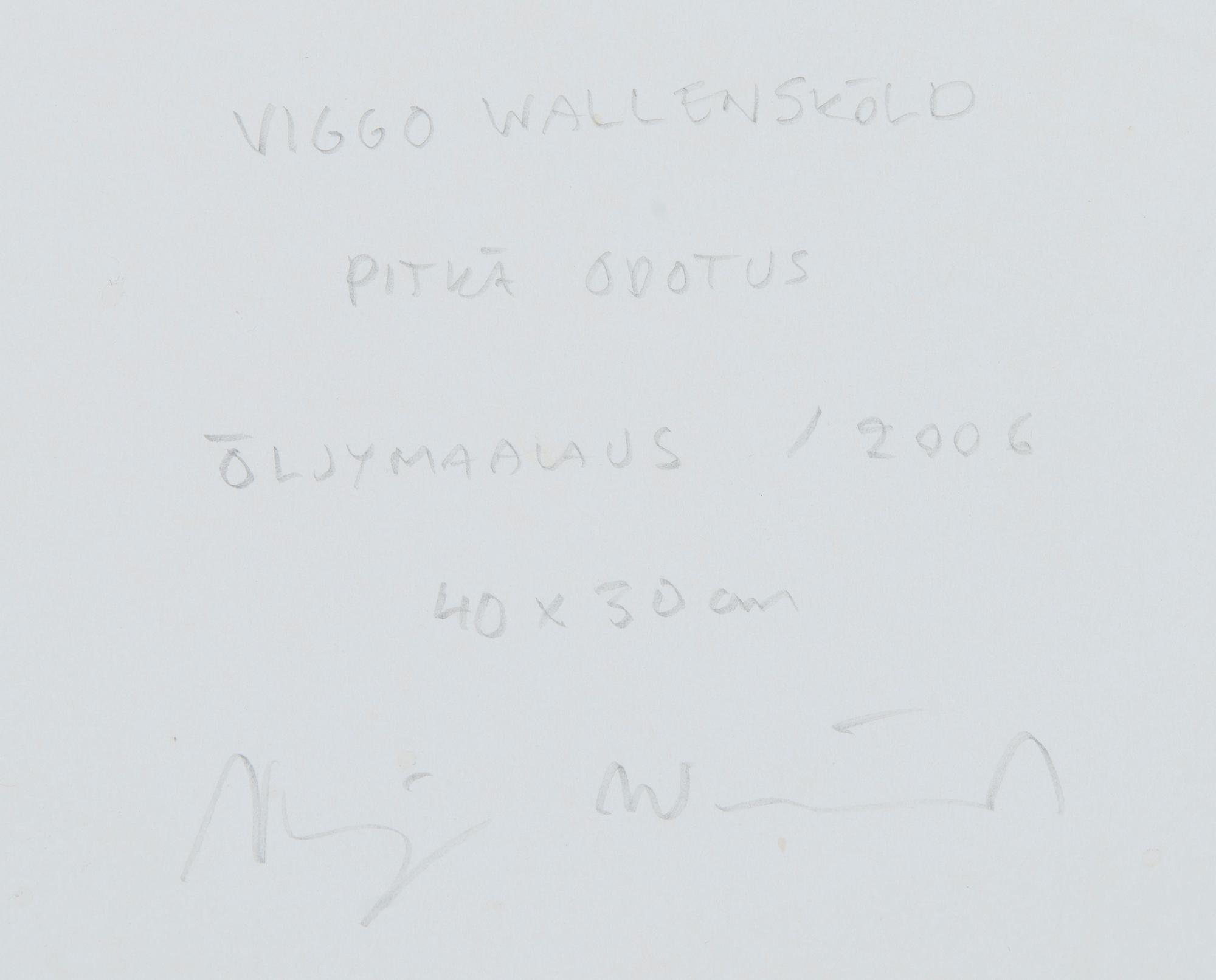 VIGGO WALLENSKÖLD, "LÅNG VÄNTAN".