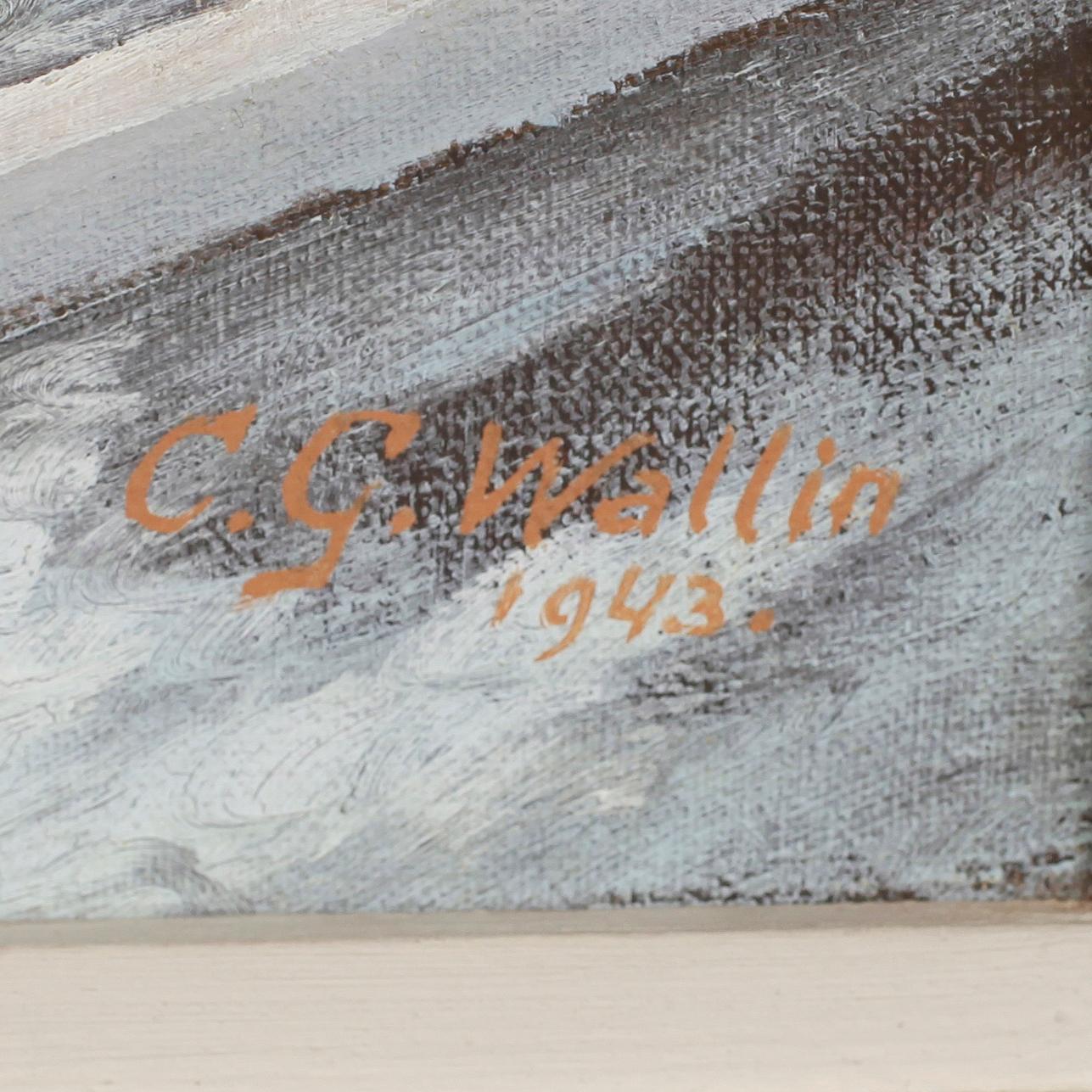 CARL GEORG WALLIN, olja på duk, signerad och daterad 1943.