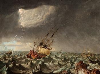 1053. Johan Tietrich Schoultz, A Ship in storm.