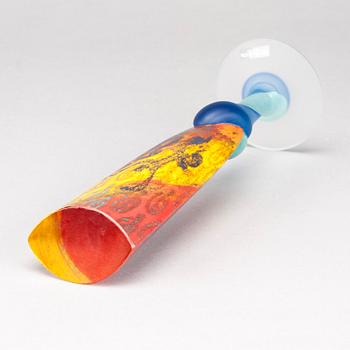 SKULPTUR, glas, Kjell Engman, Kosta Boda, Atelier, signerad och numrerad.