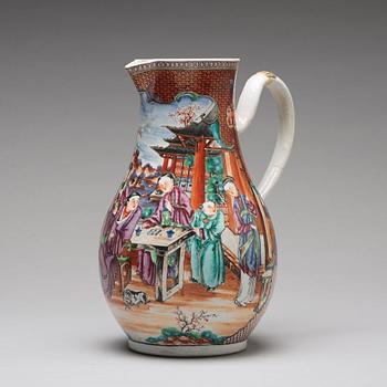 A large famille rose ewer, Qing dynasty, Qianlong (1736-95).