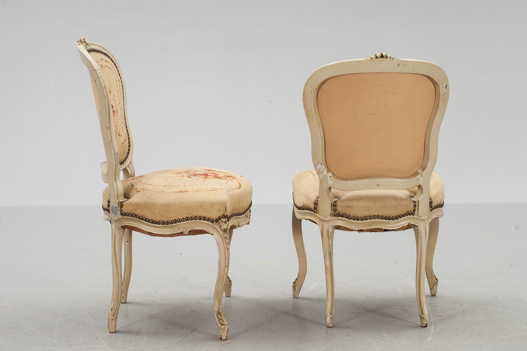 STOLAR, ett par Louis XV-stil, 1900-tal.