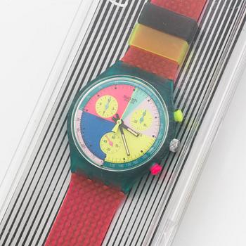 Swatch, Chrono, Flash Arrow, wristwatch, chronograph, 36 mm.