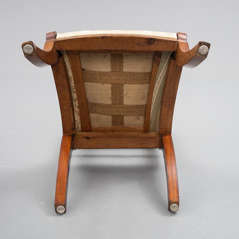 A set of four Swedish Empire chairs, attributed C F Sundvall.