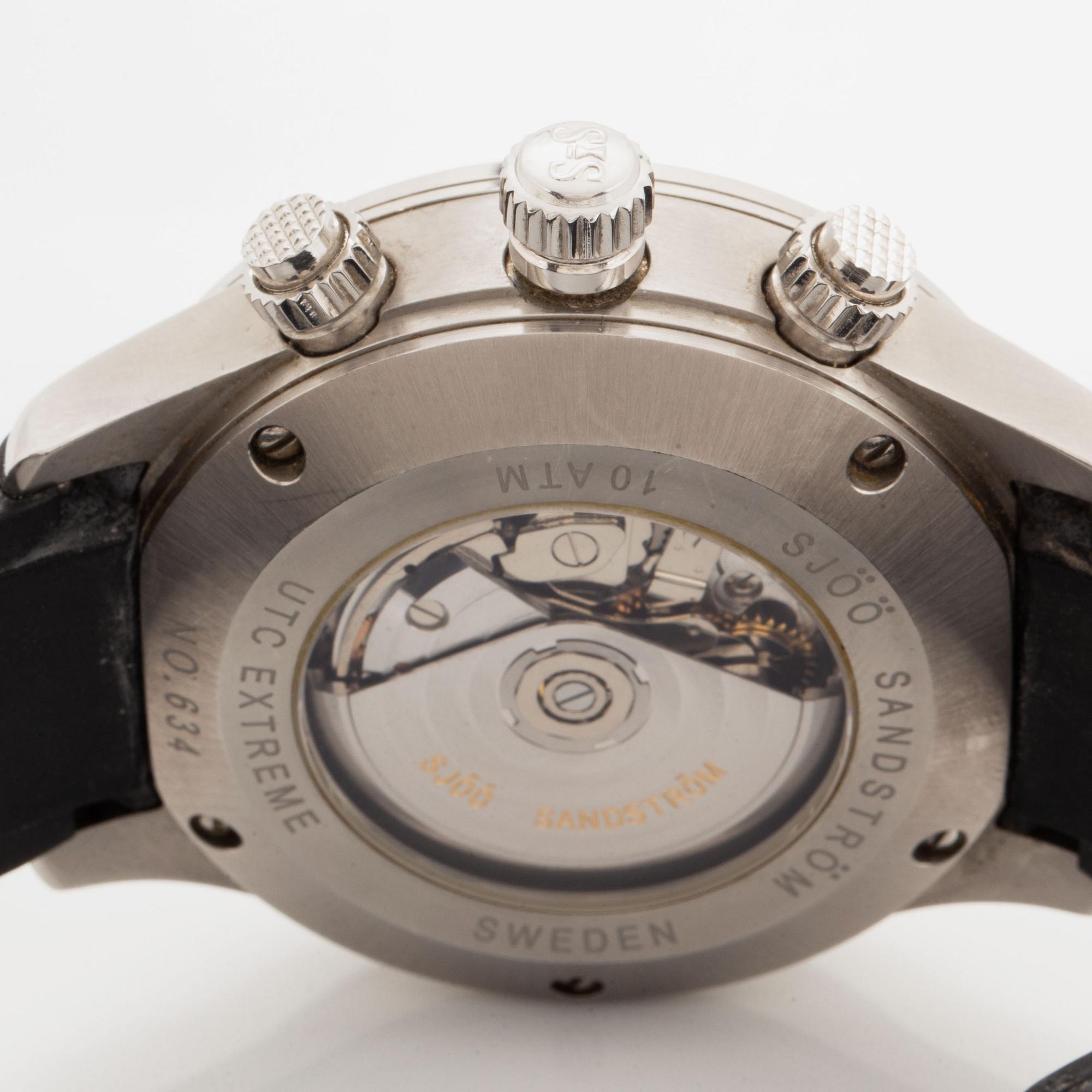 Sjöö Sandström, UTC Extreme, wristwatch, chronograph, 44 mm.