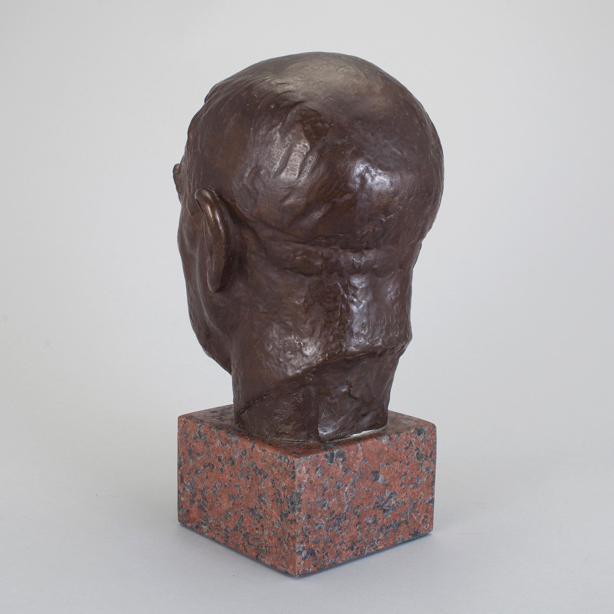 ARVID BACKLUND, skulptur, brons, signerad och gjutarstämplar A Pettersson Fud och daterad 1934.