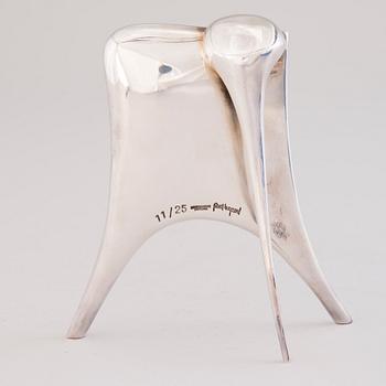 POUL HAVGAARD, SKULPTUR, silver. Lapponia 1982.