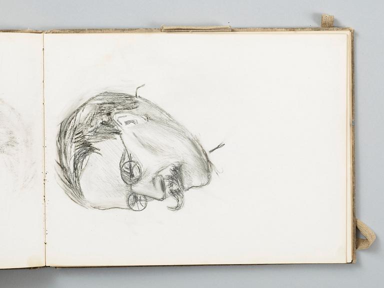 Nils Kreuger, "Skizzbok" (Sketch book).