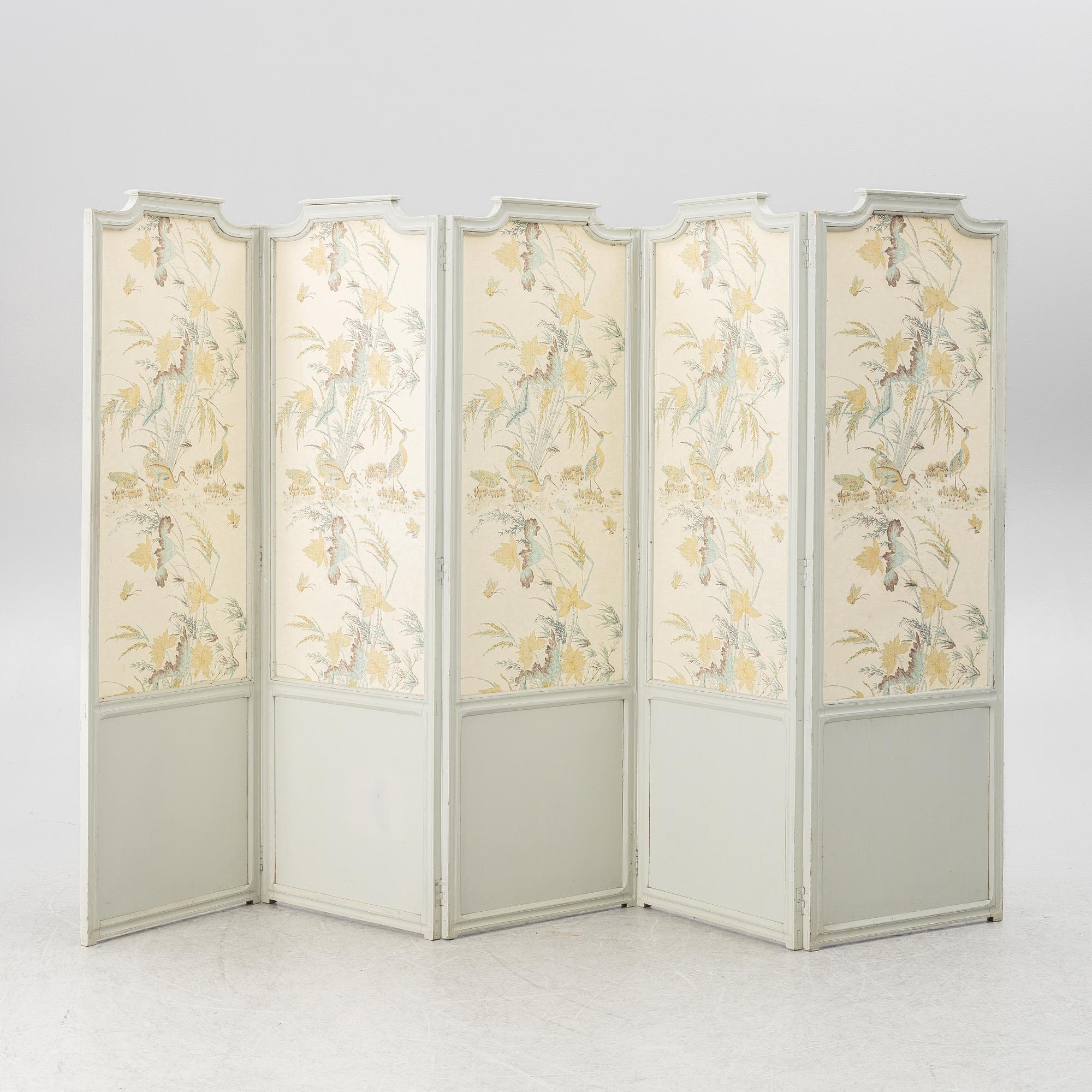 Vikskärm, gustaviansk stil, 1900-tal.