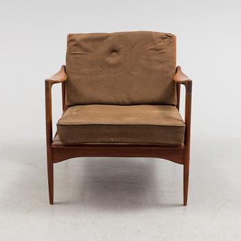 IB KOFOD LARSEN, a 'Kandidaten' teak easy chair from OPE möbler, 1960's.