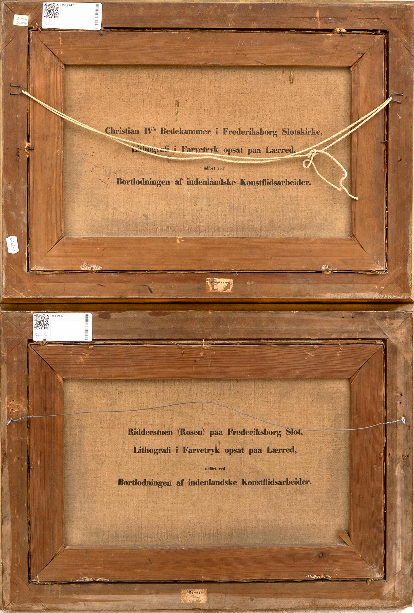 Decorative Paintings, 2 pcs, circa 1900.