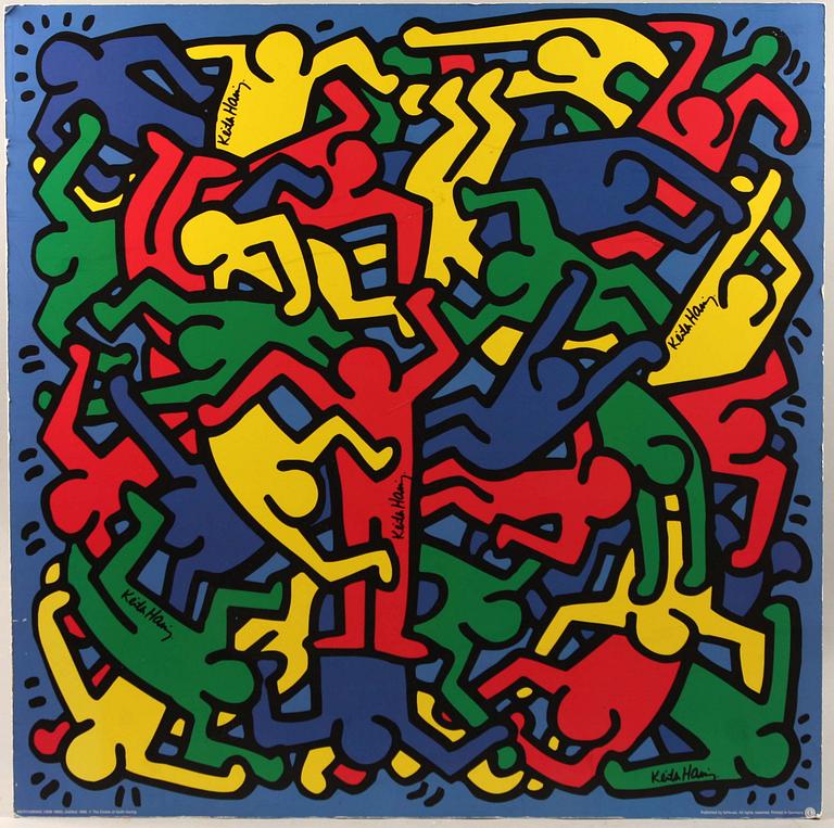 KEITH HARING, efter, affisch.