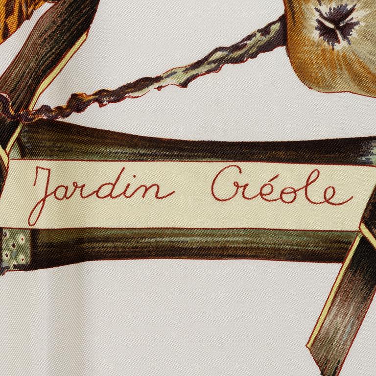 Hermès, scarf, "Jardin Créole".