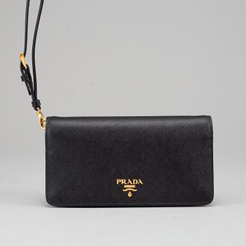 PRADA,
"Saffiano leather crossbody bag".