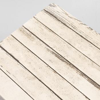 A set of seven garden chairs and two tables Byarums bruk, later part of the 20th century.