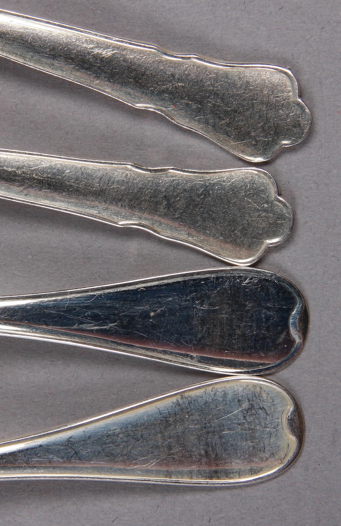 KAFFESKEDAR, 13+12, silver, 1900-talets andra hälft.