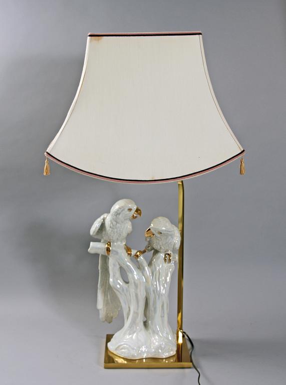 BORDSLAMPA, porslin, 1900-talets slut.