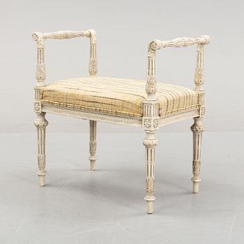 An early 20th Century Louis XVI style banquet stool.