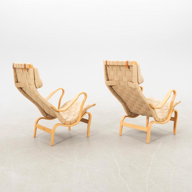 Bruno Mathsson, armchairs 1 pair, "Pernilla", for DUX late 20th century/early 21st century.