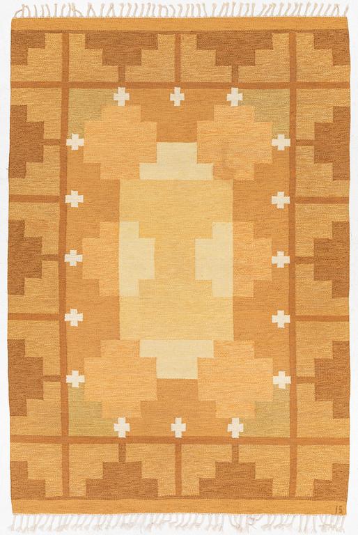 Ingegerd Silow, rug, flat weave, signed IS, approx. 280 x 190 cm.