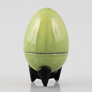 Hans Hedberg, a faience egg, Biot, France.