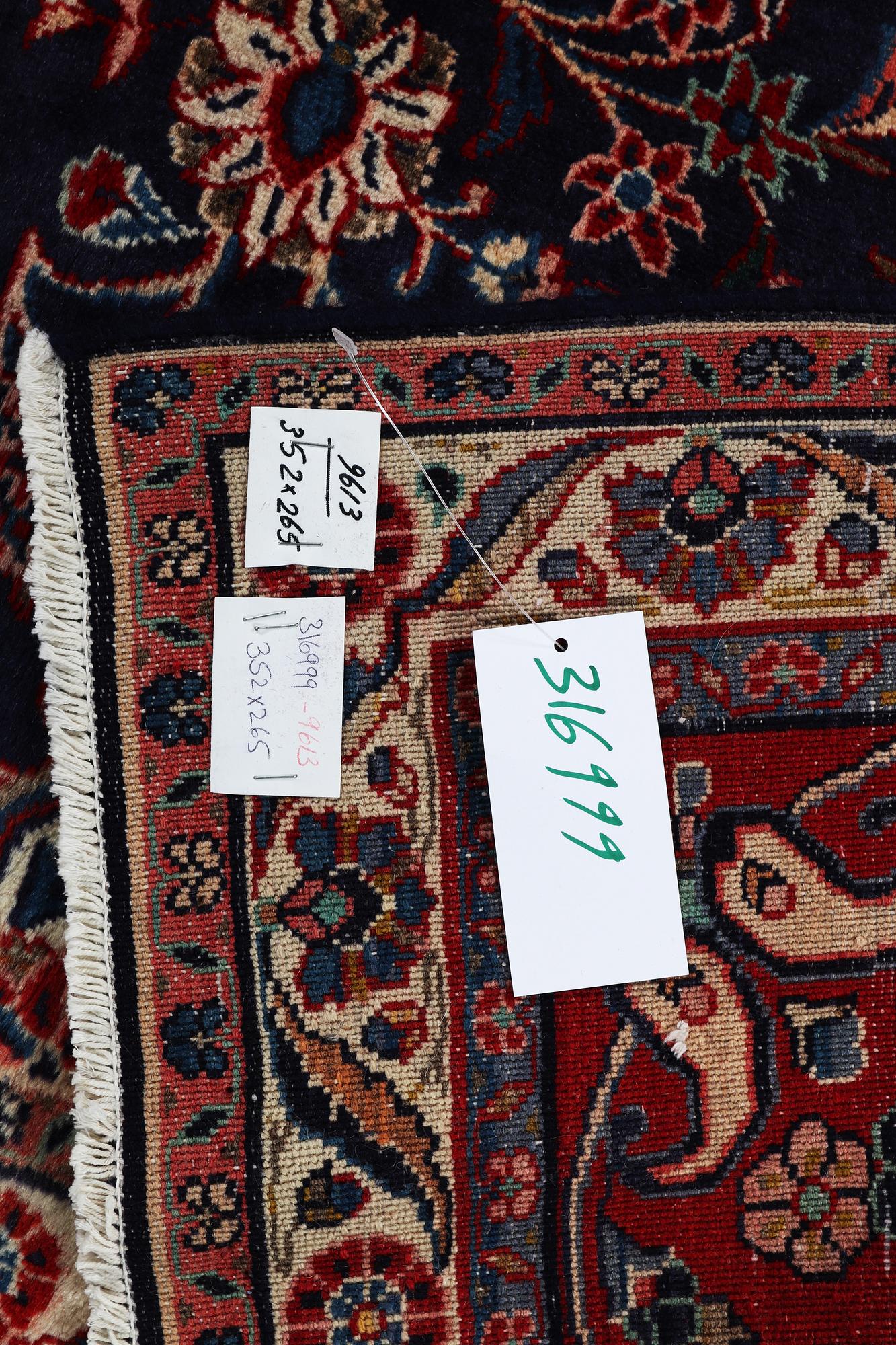 A carpet, Persian, ca 352 x 265 cm.