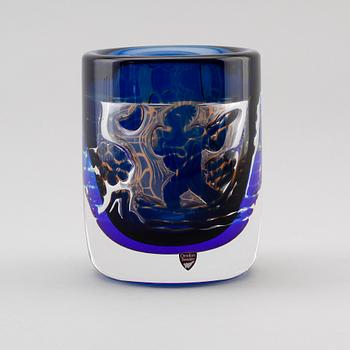 VAS, glas, "Gondoljären", ariel, Edvin Öhrström, Orrefors 1988.