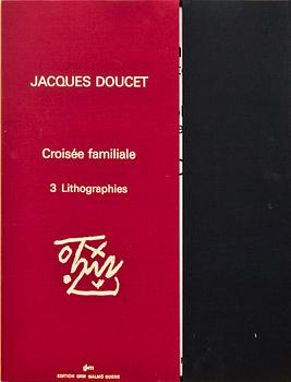 JACQUES DOUCET, mapp med tre färglitografier, signerade och numrerade 132/150.