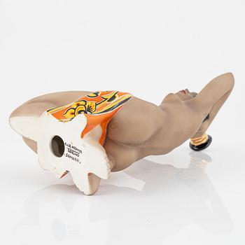 A 'Samara' ceramic figurine, C.I.A. Manna Torino, Italy, around mid 20th Century.