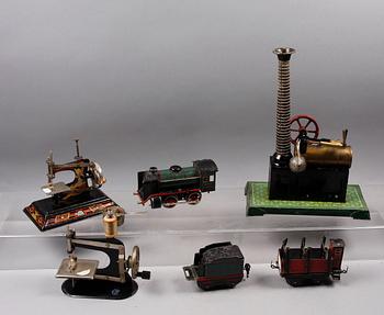 PARTI LEKSAKER, 6 delar. Bl.a Märklin och Bing.