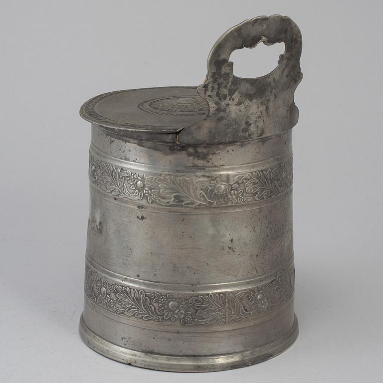 SALTKAR, tenn, 1800-talets början.