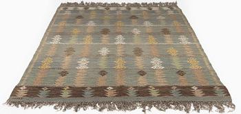 Märta Måås-Fjetterström, a drape, 'Kungsljus', flat weave, c 248 x 143 cm, signed MMF.