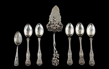 PARTI SILVERBESTICK, 36 delar, 1900-tal. Vikt ca 900 g.