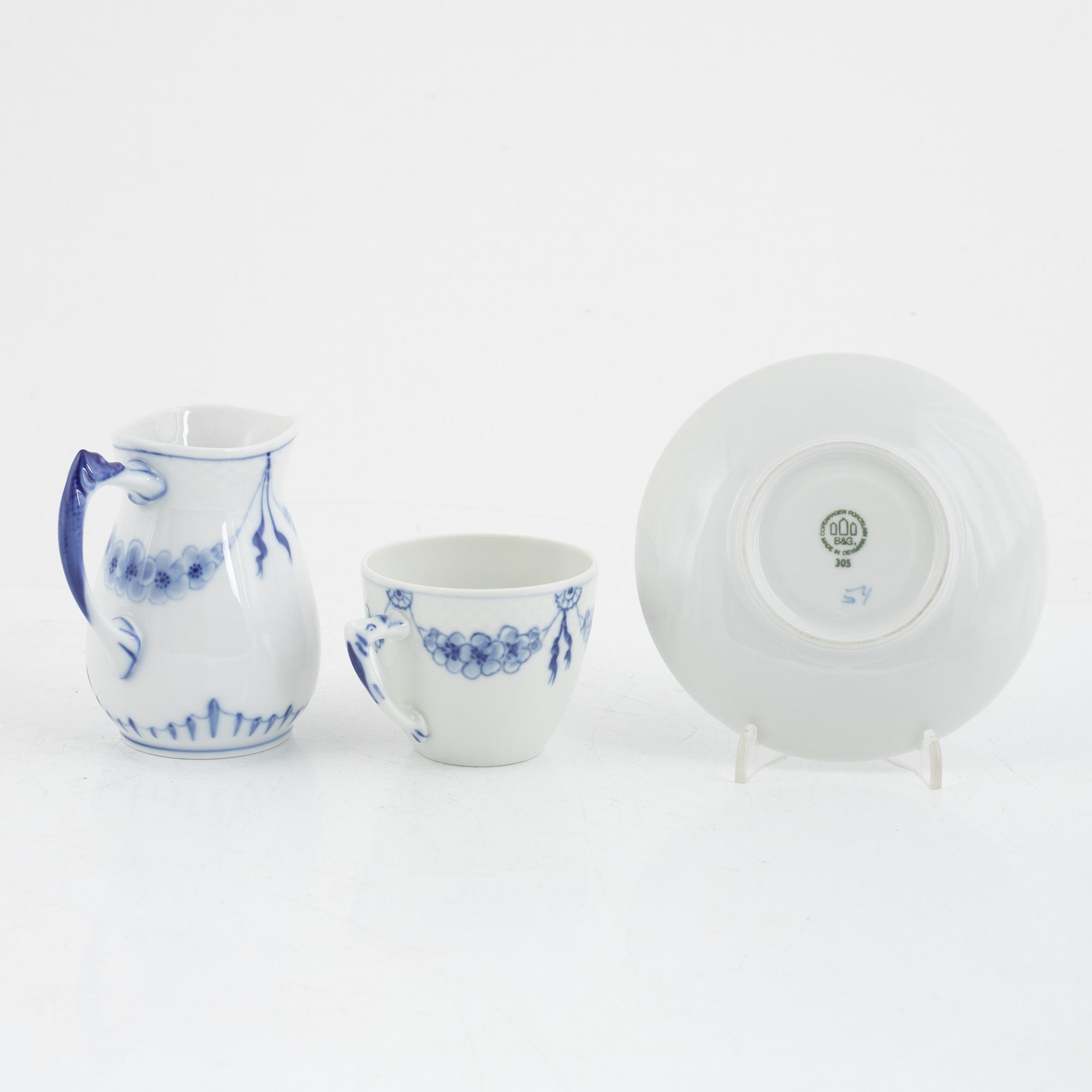 Coffee service, porcelain 24 pieces, "Empire" Bing & Grøndahl.