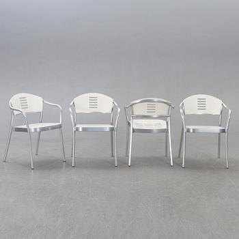 Vico Magistretti, chairs 6 pcs Kartell, Mauna kea alter part of the 20th century.