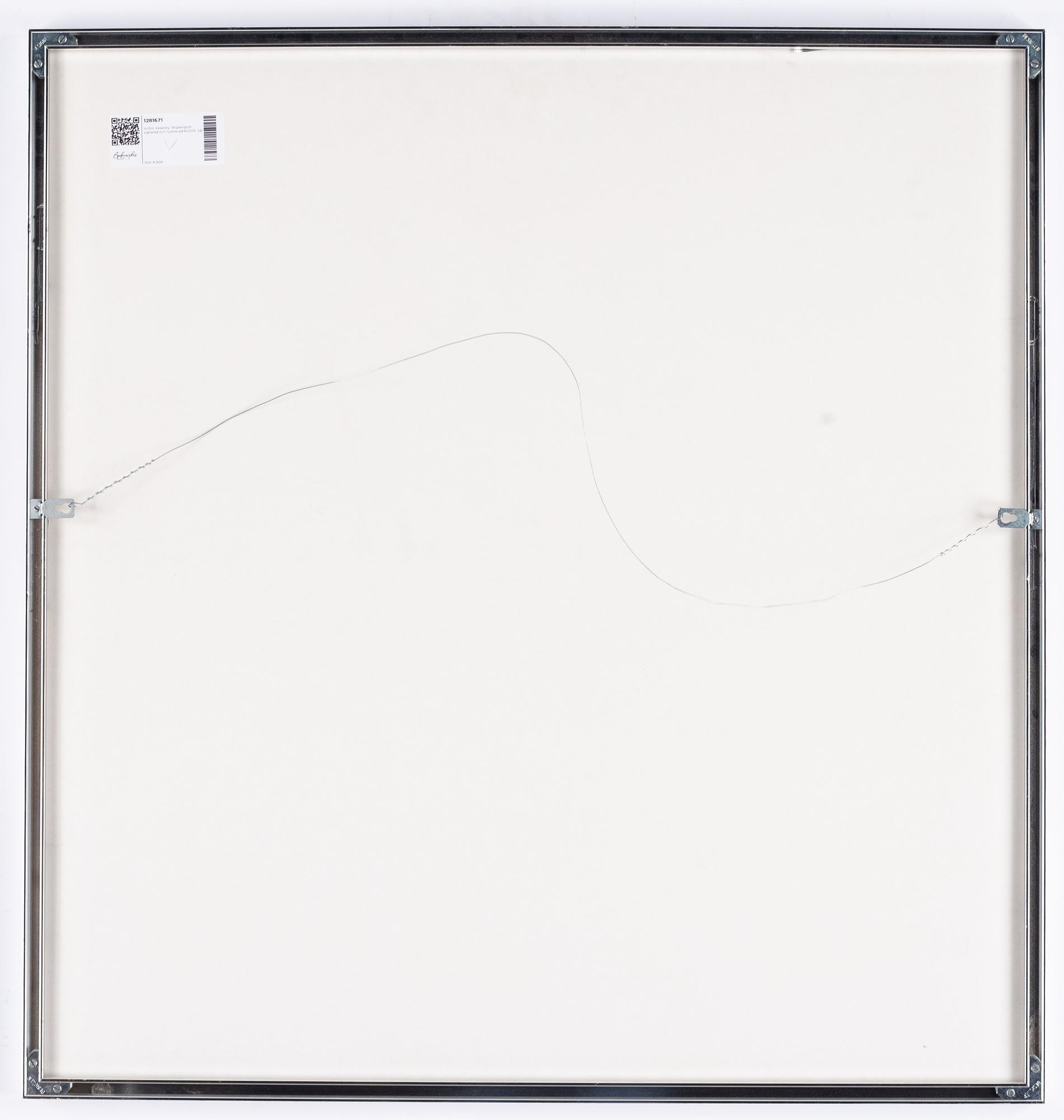 Victor Vasarely, färgserigrafi, signerad och numrerad III/XXX.