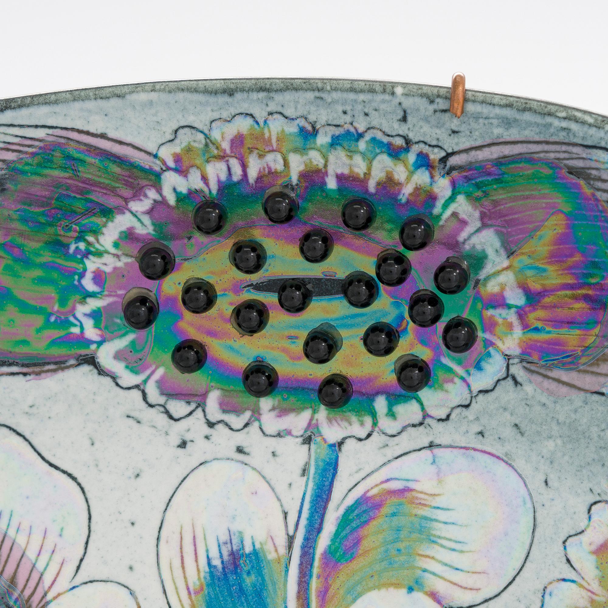 Birger Kaipiainen, dekorationsfat, stengods, signerad Kaipiainen Arabia.