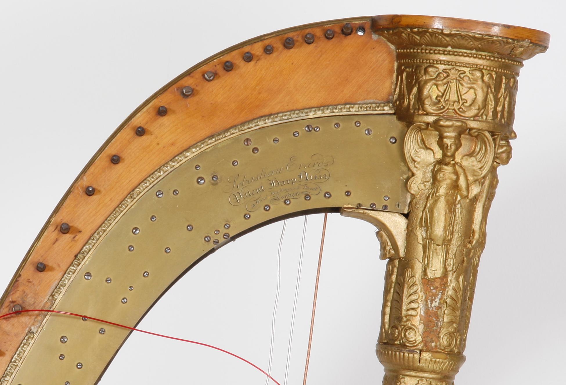 GOLVHARPA. 1800-talets första hälft.