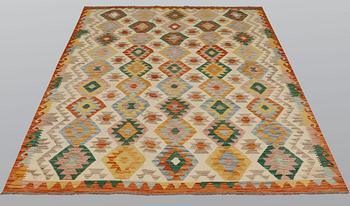 A carpet, kilim, ca 247 x 180 cm.