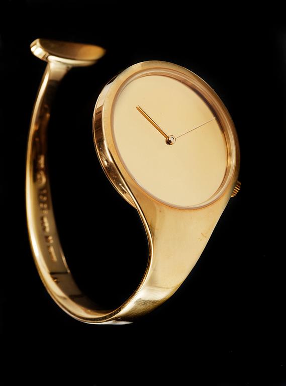Vivianna Torun Bülow-Hübe, A Vivianna Torun Bülow Hübe 18k gold watch, by Georg Jensen, post 1967.