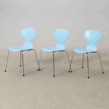 Arne Jacobsen,  stolar 8 st, "Myran", Fritz Hansen, 1993.