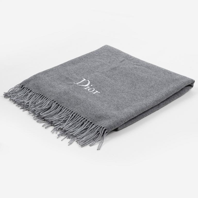 Christian Dior, A wool and cashmere mix throw blanket.