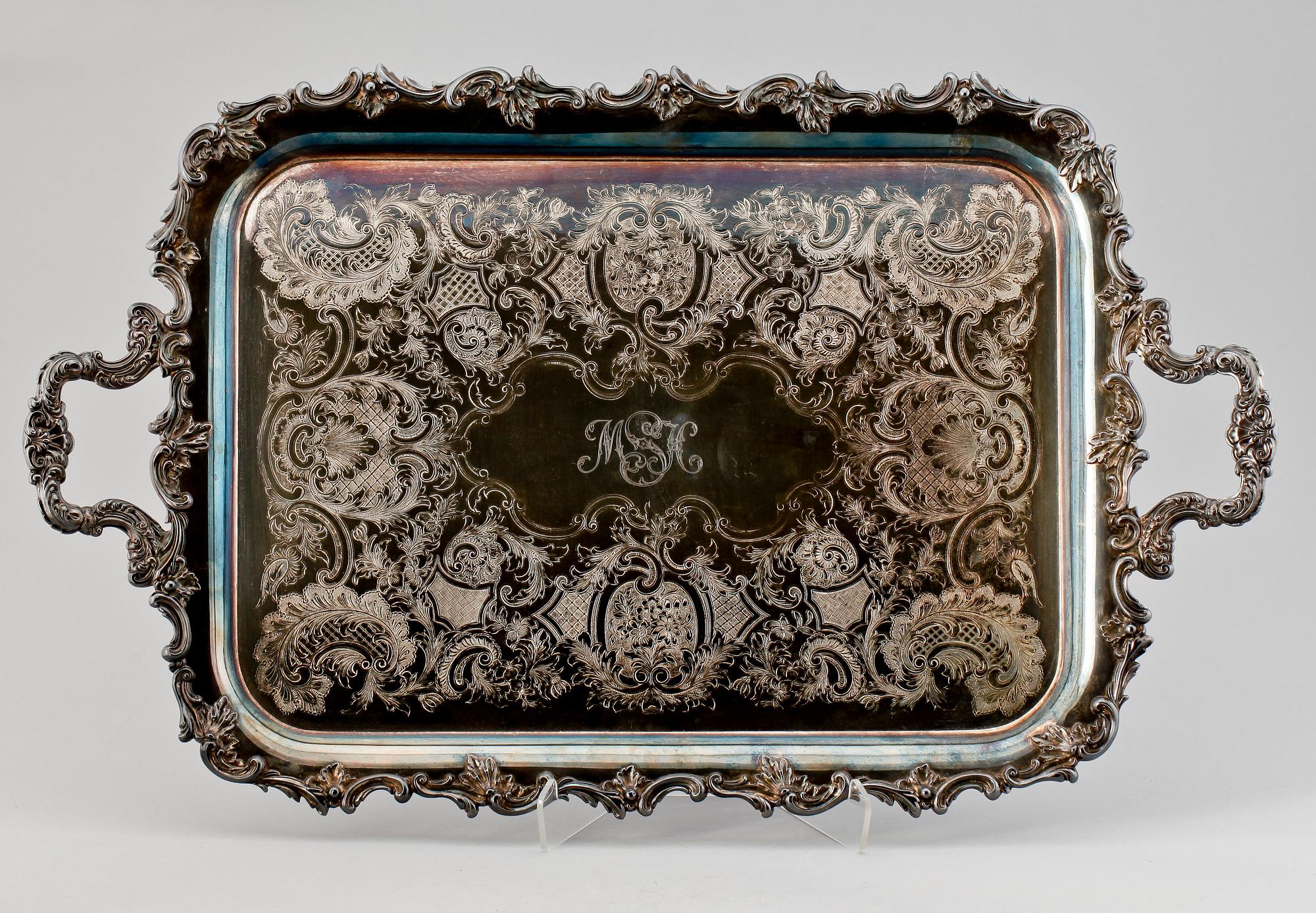 BRICKA, nysilver, nyrokoko, England, omkring 1900.
