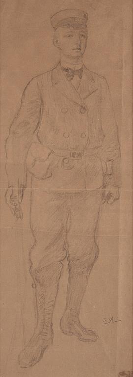 Carl Larsson, "Skolgosse"  (study for "Skolungdomens korum" at Ladugårdsgärde).