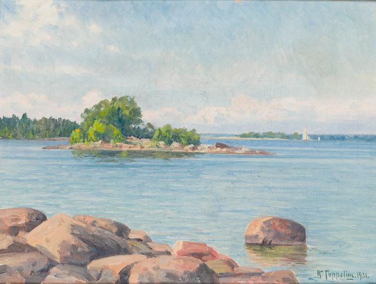 Woldemar Toppelius, Skärgårdsvy.
